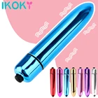 Вибратор IKOKY 10-скоростной в виде пули, товары для взрослых интимные игрушки для женщин интимные товары, мини-Стимулятор точки G и клитора, фаллоимитатор, вибратор
