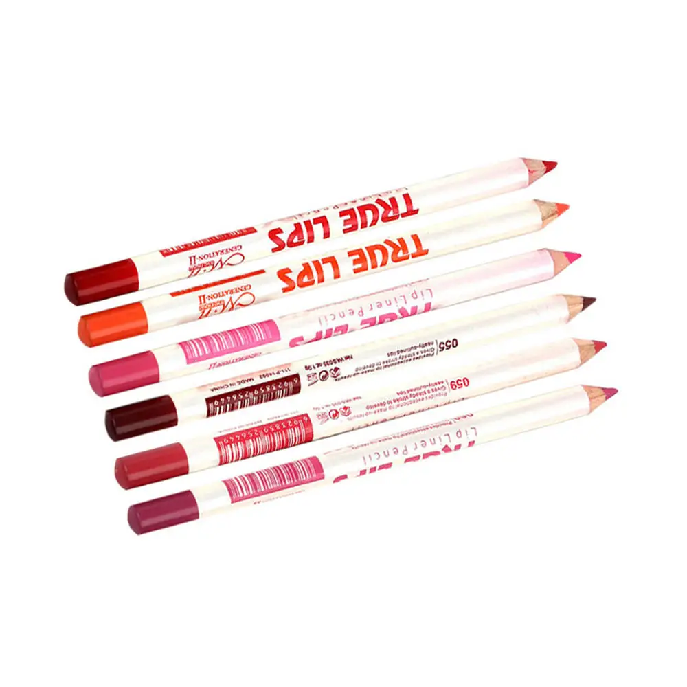 Набор из 6 лайнеров для губ матовая водостойкая губная помада гладкое скольжение