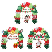 christmas latex balloons leakproof durable confetti balloons easy to install merry xmas chrome balloon for party decor