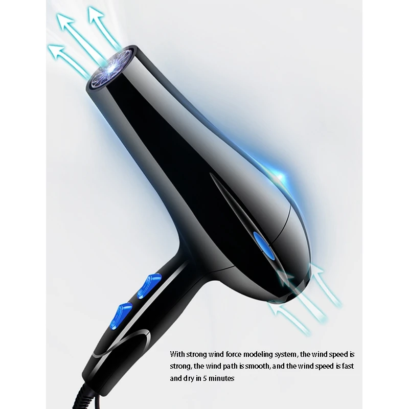 Мощный Фен для волос профессиональный фен парикмахерских инструменты