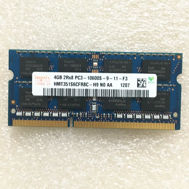 

Hynix used DDR3 Rams 4GB 1333MHz 4GB 2RX8 PC3-10600S-9 ddr3 Laptop memory 204pin 1.5V tested good ram