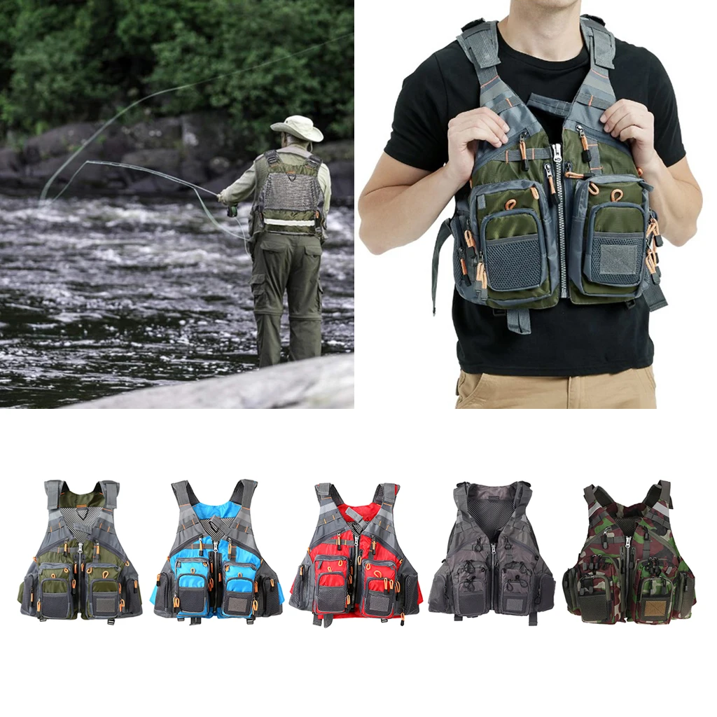 Летучая рыбалка жилет куртка для женщин и мужчин Премиум сетка полиэстер