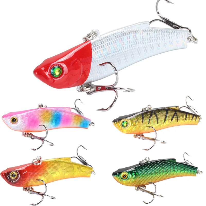 1 шт. 7 см/18 г зимняя морская жесткая Рыболовная Приманка VIB приманка 3D глаза со