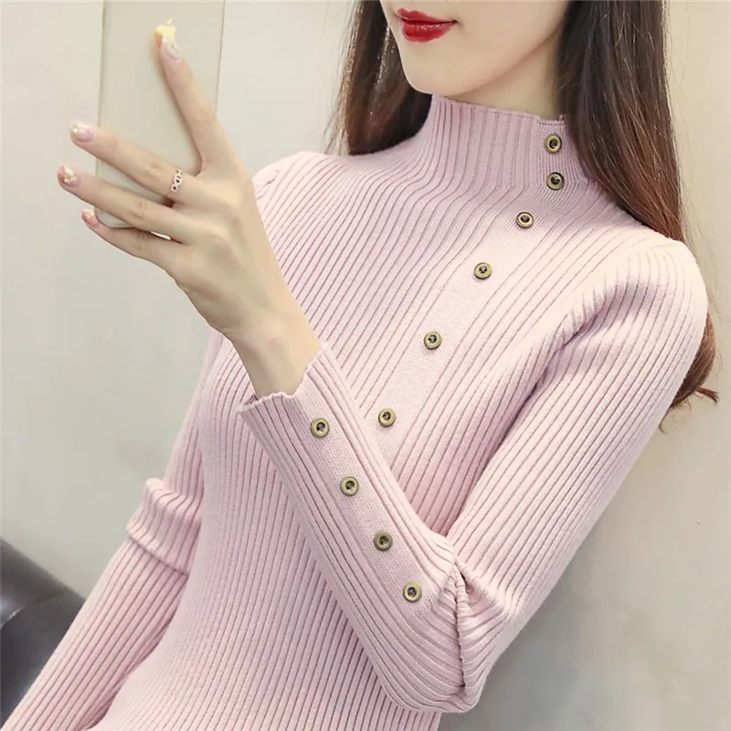

2020 New Hot Women's Spring Autumn Long Sleeve Knit Casual Sweater Female Plus Size Sweaters For Women pullovers Sweater