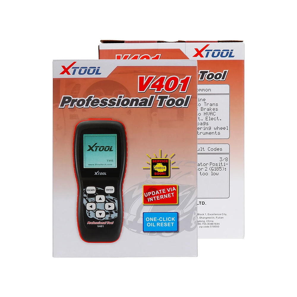 XTOOL V401 OBD2 сканер для AUDI/VW/SEAT/SKODA vin-код читателя автомобильного масла/SRS сброс автомобиля диагностический инструмент