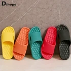 Шлепанцы Dihope мужские для дома и ванной, Нескользящие сандалии для пляжа, мягкая подошва, сланцы, летние большие размеры