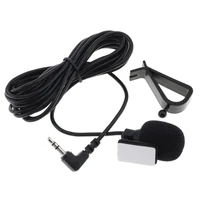 pvc wired 3 5 mm stereo jack mini car microphone external mic for pc car dvd gps player radio audio microphone