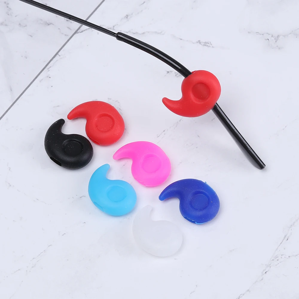 2 пары очков ушной крючок мягкий силиконовый Противоскользящий очки спортивные