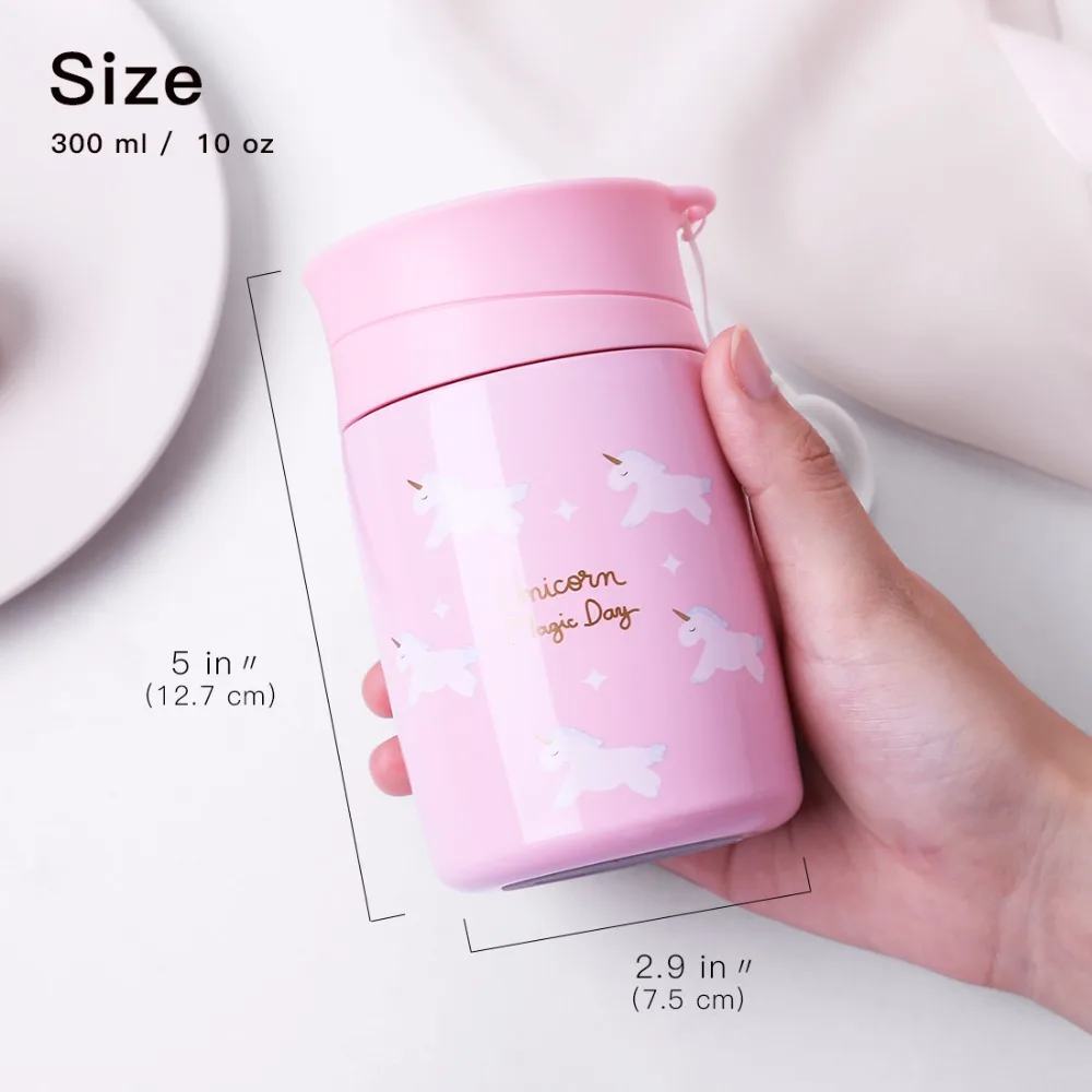 300 мл Детские милые термосы бутылочки для девочек детские кормления портативные