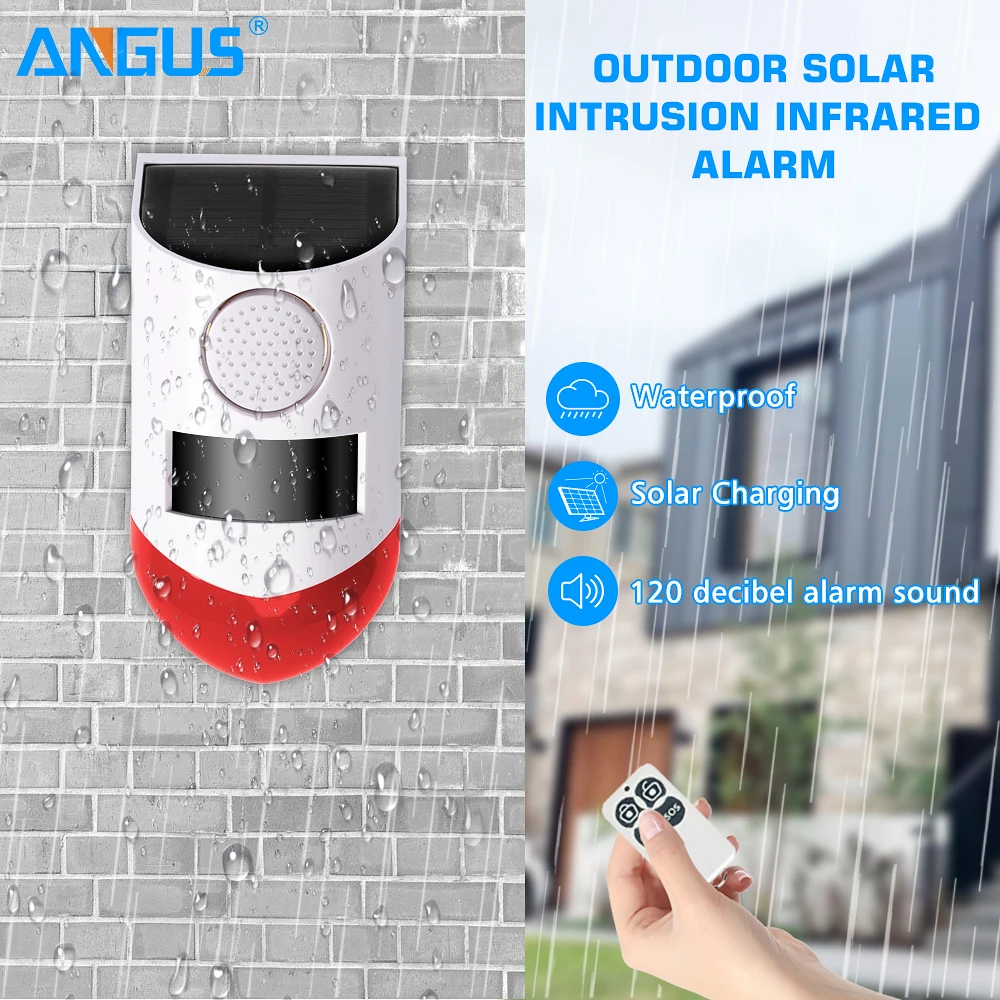 Angus External Wifi Camera Siren Alarm System with Remote Control Intercom Door Opening Sensor For Home Security | Безопасность и