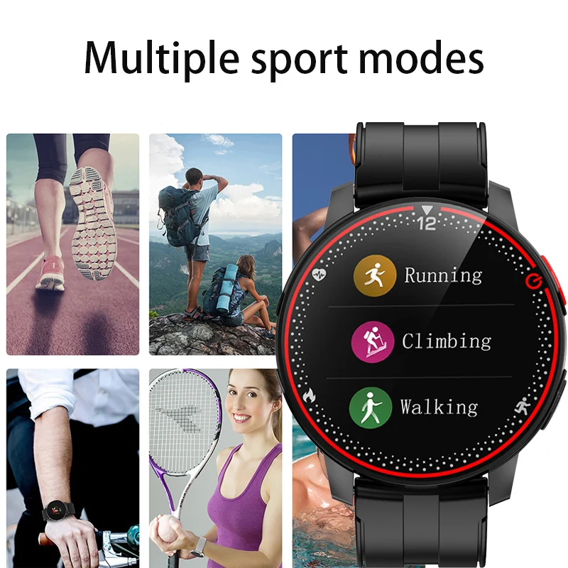 

LIGE IP68 Waterproof Smart Watch Man Fitness tracker For Android IOS Sport Multi-function Full touch screen Smartwatch Men Women