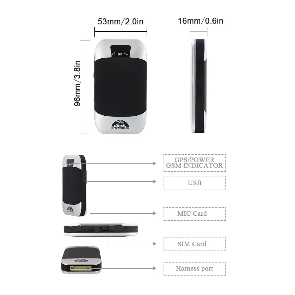 GPS 303H Противоугонный GSM Автомобильный трекер отслеживающий прибор с
