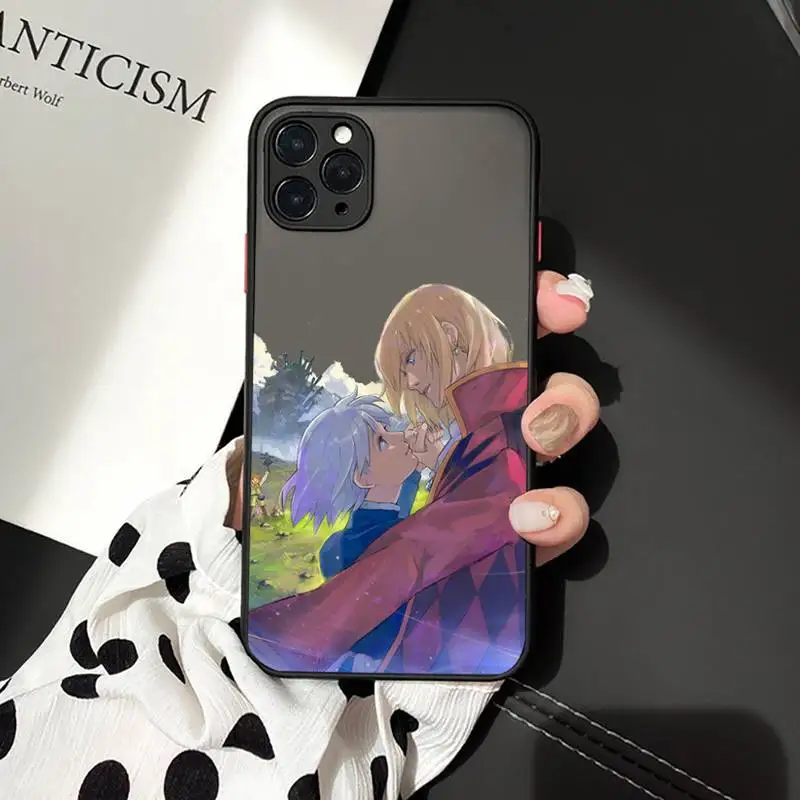

Halley's moving castle Phone Case Matte Transparent for iPhone 7 8 11 12 s mini pro X XS XR MAX Plus mobile bags