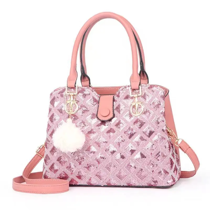 

Fashion Trend Personality Women 2021 Large-capacity Bag with Sequin Design High Quality Messenger Bag Bucket Tote Bolso Mujer Cc