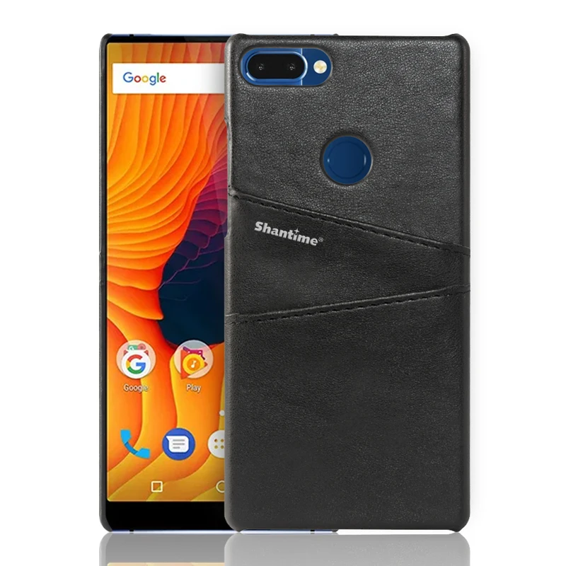 Black Кожаный чехол-кошелек для Vernee Mix 2 Ulefone Mix 2 чехол для телефона для Oukitel U20 Plus U22 Elephone C1 Max чехол с отделениями для визиток - Цвет: Black
