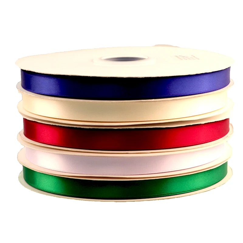 Шелковая атласная лента 5 ярдов в рулоне ленты для рукоделия банты подарков карт