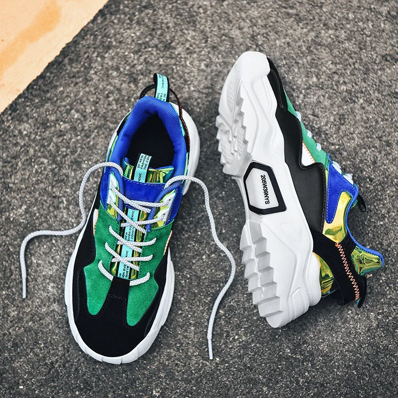 

Spring Fashion Men Sneakers Casual Lace-up Men's Shoes Zapatos De Hombre Men Light Breathable Trainers Shoes Men Flat Shoes