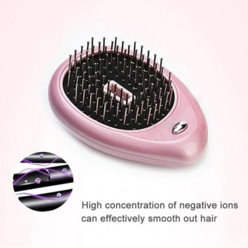 

New Portable Electric Ionic Hairbrush Takeout Mini Small Hair Magic Beauty Brush Comb Massage Home Travel Using
