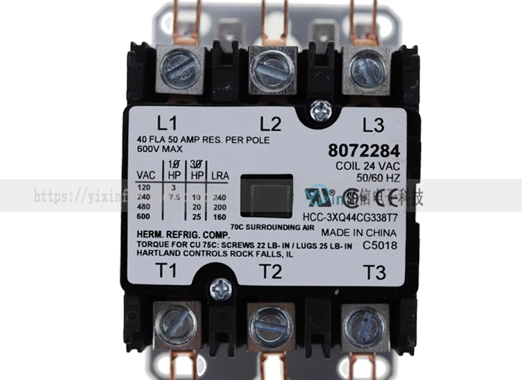 

AC contactor for FRYMASTER Dirk electric fryer 8072284 HCC-3XQ44CG338T7