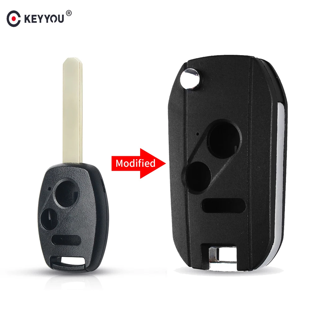 KEYYOU для Honda Accord Civic 2006 2007 2008 2009 2010 2011 CRV 2018 модифицированный запасной чехол накладка