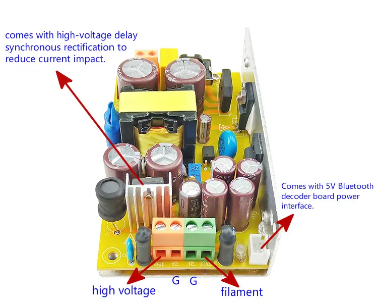 Tube Preamp Switch Power Supply Valve Amplifier Transformer Cattle 95V-265V Output 6.3V 260V With Shield Cover