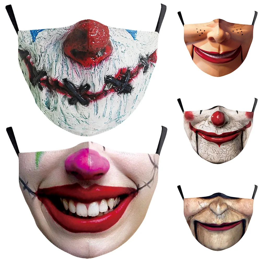 Модные маски для Хэллоуина Cospaly с ужасным джокером лица женщин и мужчин унисекс