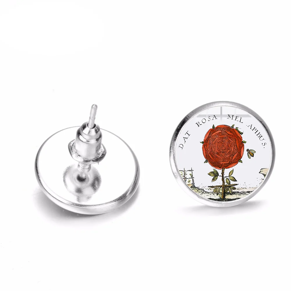 SONGDA розенкрейцеры Алхимия антикварные серьги волшебный скрытую из розового