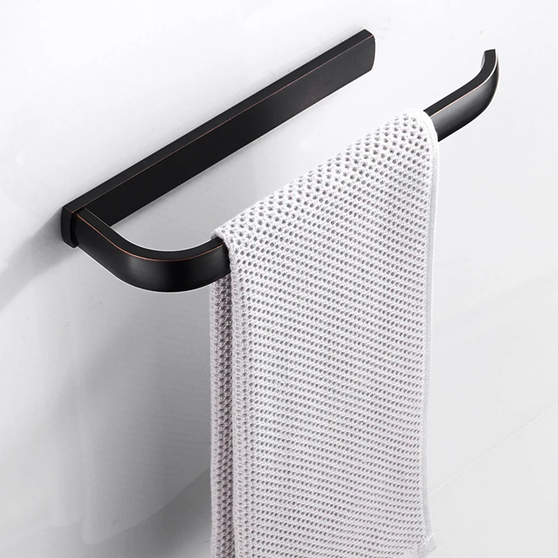 Набор аксессуаров для ванной комнаты черная Античная Полка полотенец держатель