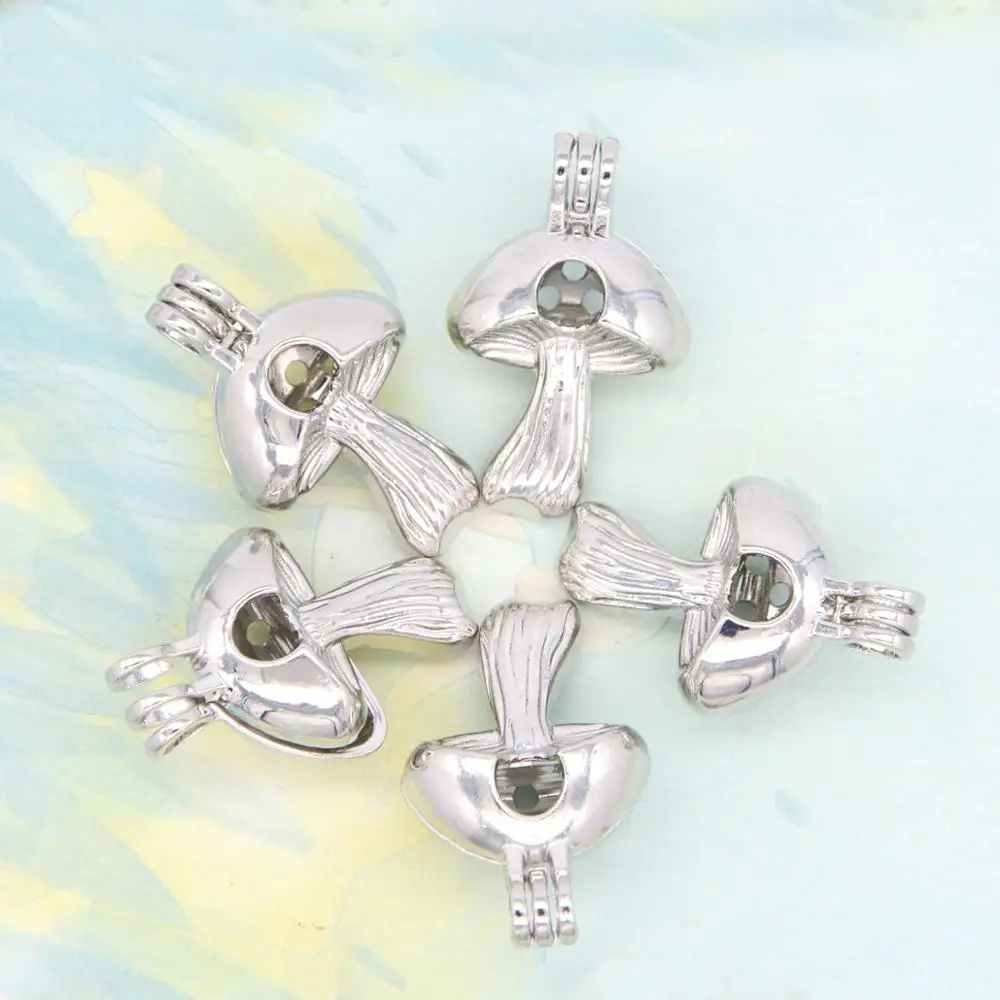 5 шт. полый гриб жемчужная подвеска в форме клеток эфирное масло диффузор ремесло