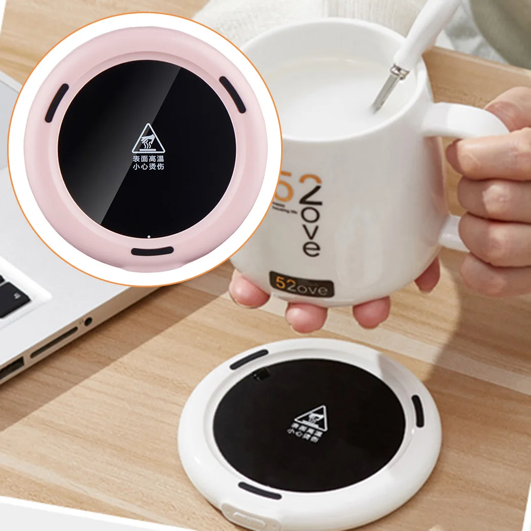 

Electric Cup warmer 11cmx11cmx1.5cm Aluminum alloy White Pink Cup Warmer Coaster