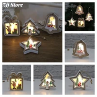 new luminous pendant christmas curtain merry christmas decorations for home christmas ornaments xmas gifts 2021new year decor