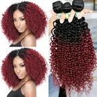 70 г один кусок афро курчавые вьющиеся пряди коричневого до золотого цвета высокотемпературные химические волосы для наращивания для женщин