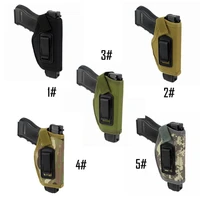 universal iwb tactical gun holster concealed carry holsters belt metal clip owb holster airsoft gun bag for all size handguns