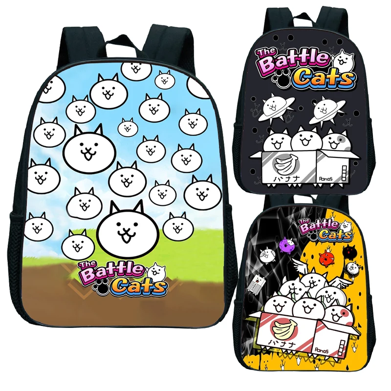 

The Battle Cats Kindergarten Backpack Game Kids School Bags Childs Rucksack Toddler Boys Cartoon Bookbag Gift