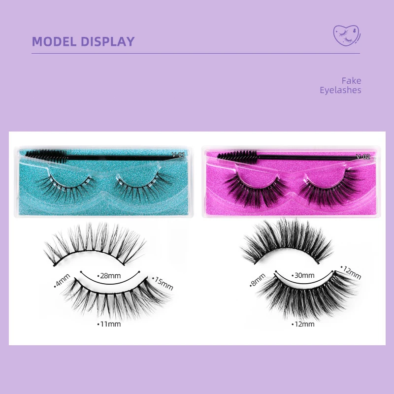 Синтетические ресницы натуральные накладные парные волосы оптовая продажа