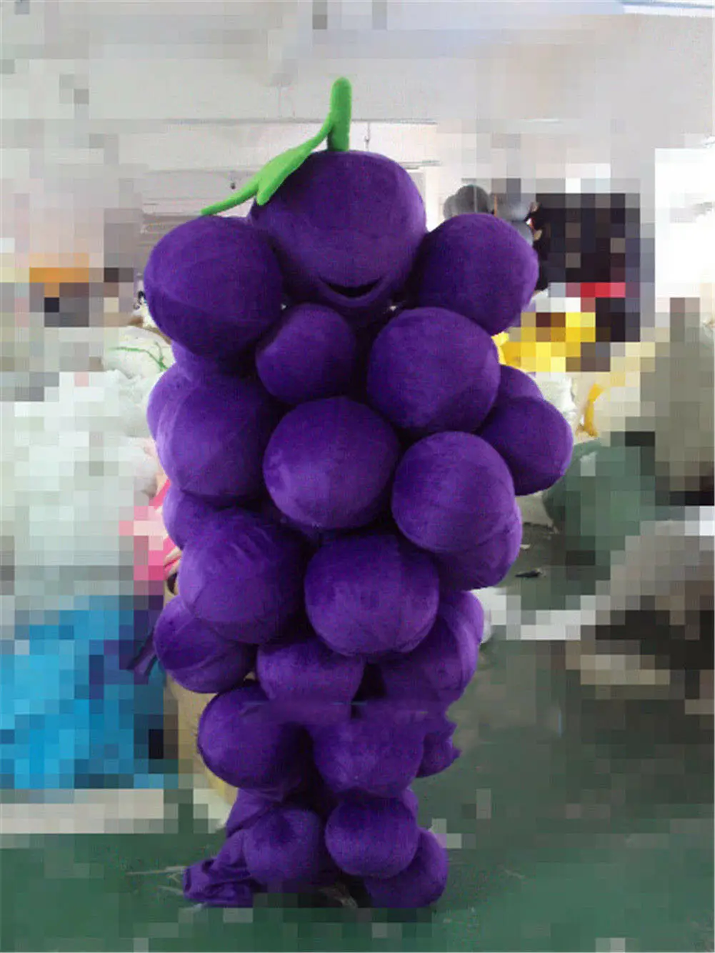 

Фиолетовый мультяшный костюм-талисман в виде винограда, фрукты, косплей-вечеринка, маскарадный костюм для взрослых, размер унисекс, хеллоуин, Рождественский карвинальный подарок для мероприятий