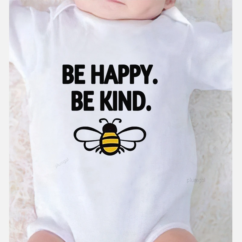 Одежда для новорожденных девочек цельный комбинезон боди с принтом пчелы зимний