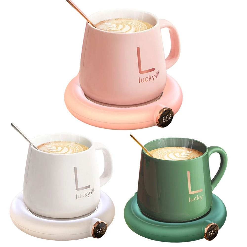 USB Heating Coaster Electric Coffee Warmer Pad ABS Cup For Milk Tea | Дом и сад