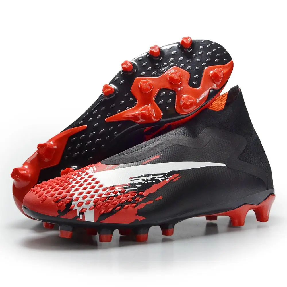 

FG/AG/TF Men Football Boots High Ankle Soccer Shoes For Man Cleats Training Shoes Professional Sport Sneakers Mens Futebol 39-45