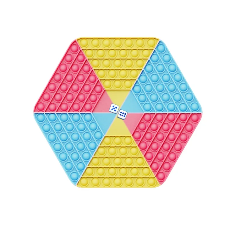 

Fidget Toy Big Size Chess Board Push Bubble Fidget Sensory Toy for Kids Silicone Stress Toy for Multiplayer Games
