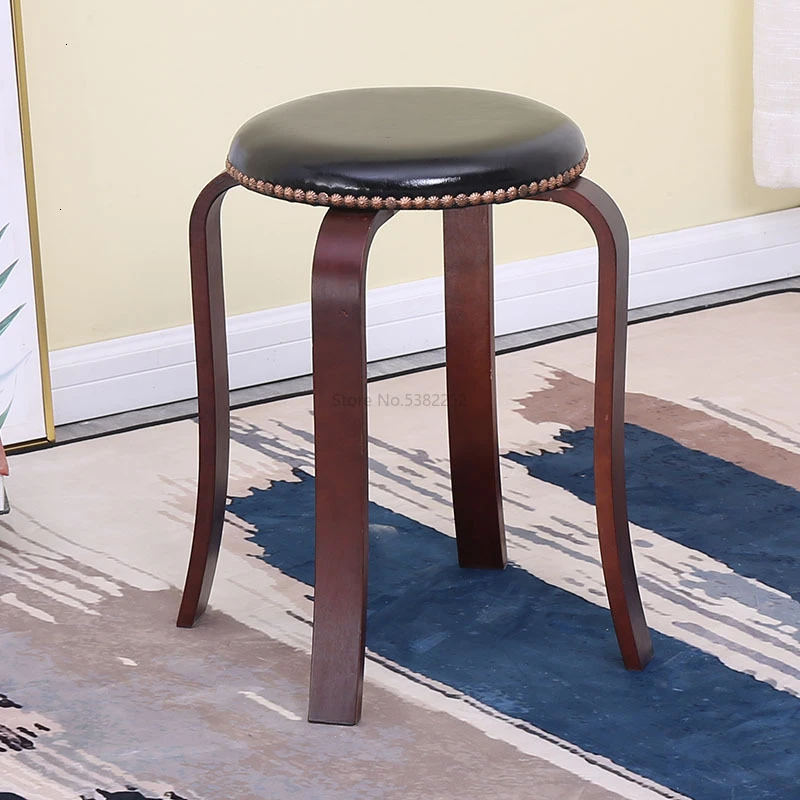 Деревянная скамейка с надписью Wind Song для дома маленький круглый стул из массива