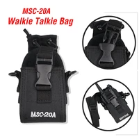 MSC-20A Walkie Talkie Bag Nylon Holster Carry Case For Motorola KENWOOD For Baofeng UV5R UV82 bf888S UV-9R Plus UV-B2 Ham Radio