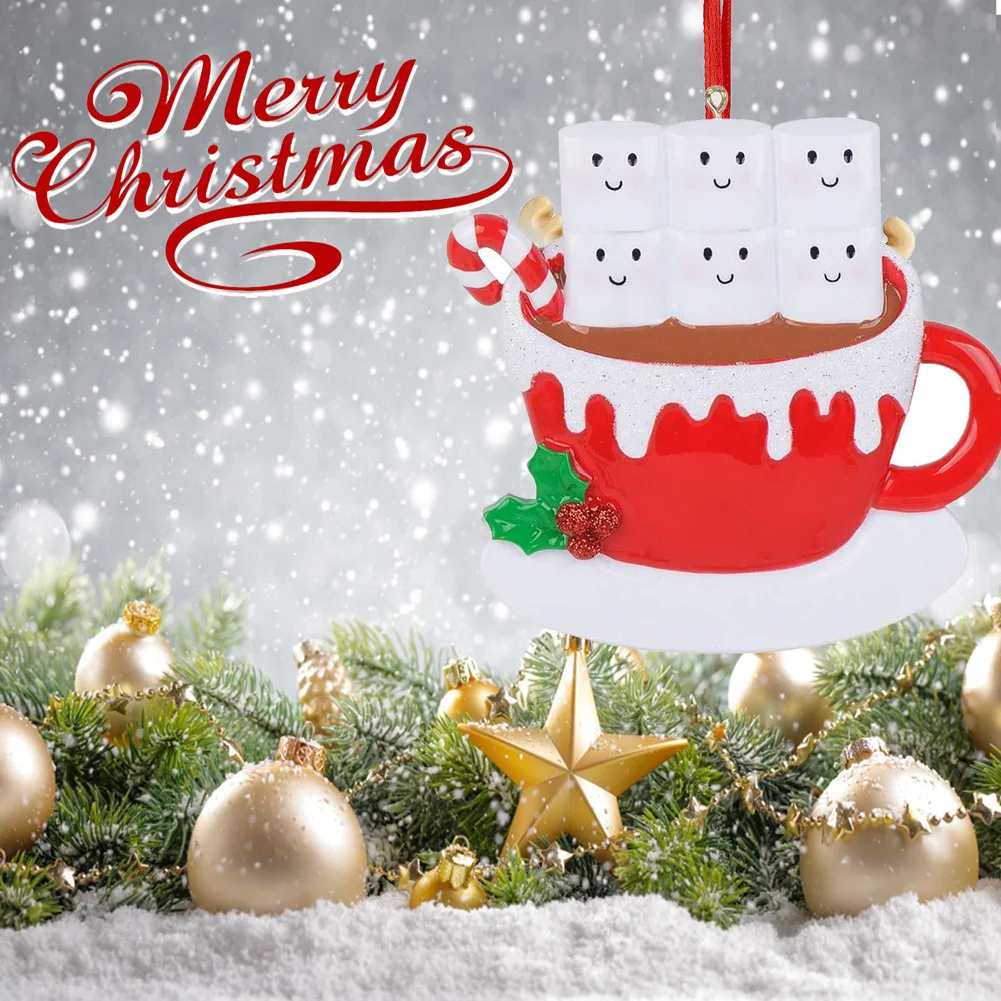 

2021 Christmas personalized family Christmas tree ornaments ornaments gifts ornaments coffee shop greeting card