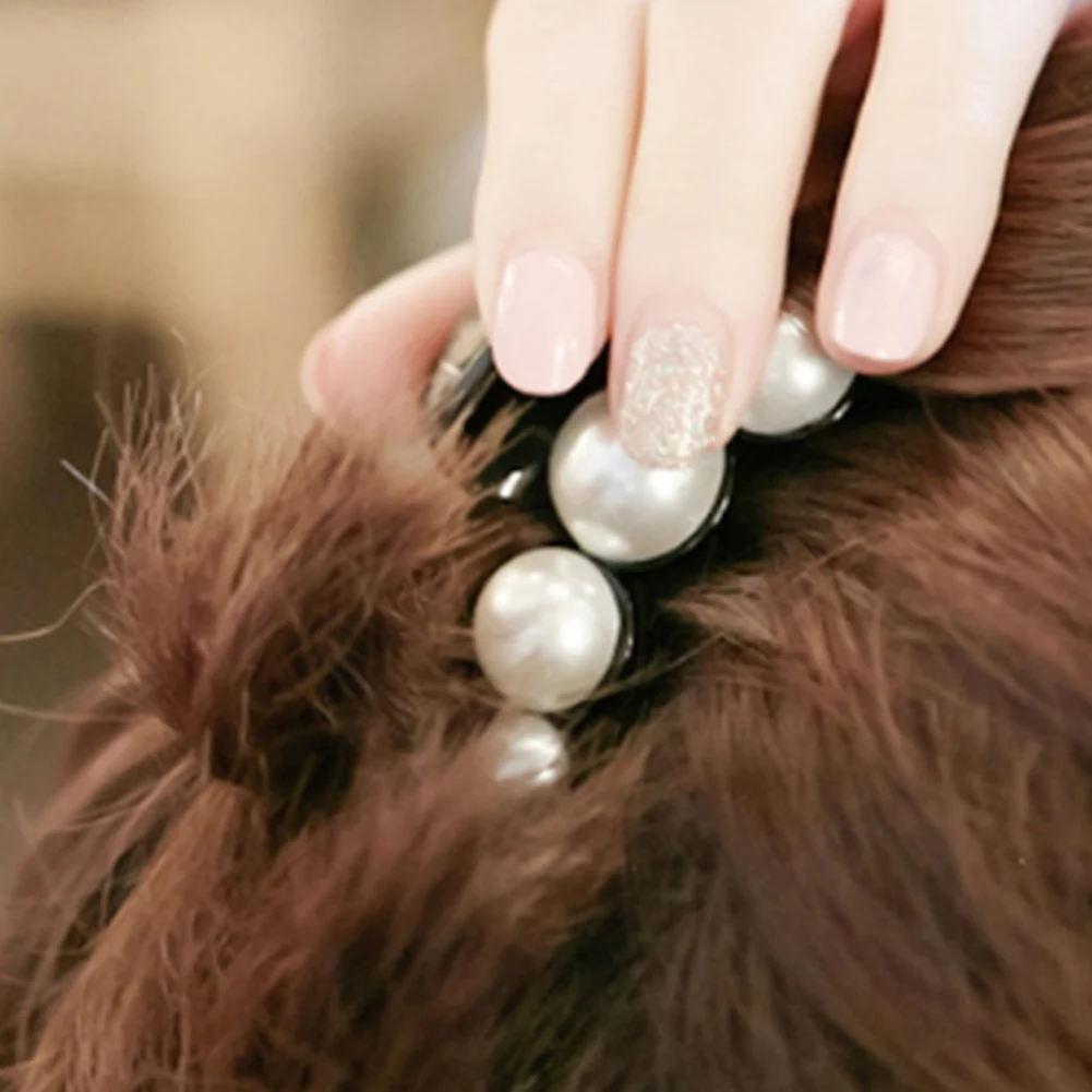 

Women Pearl Hair Claws Crab Fashion Hair Clips for Girls Barrettes Hairpins Headwear Hairgirps Hair Accessories