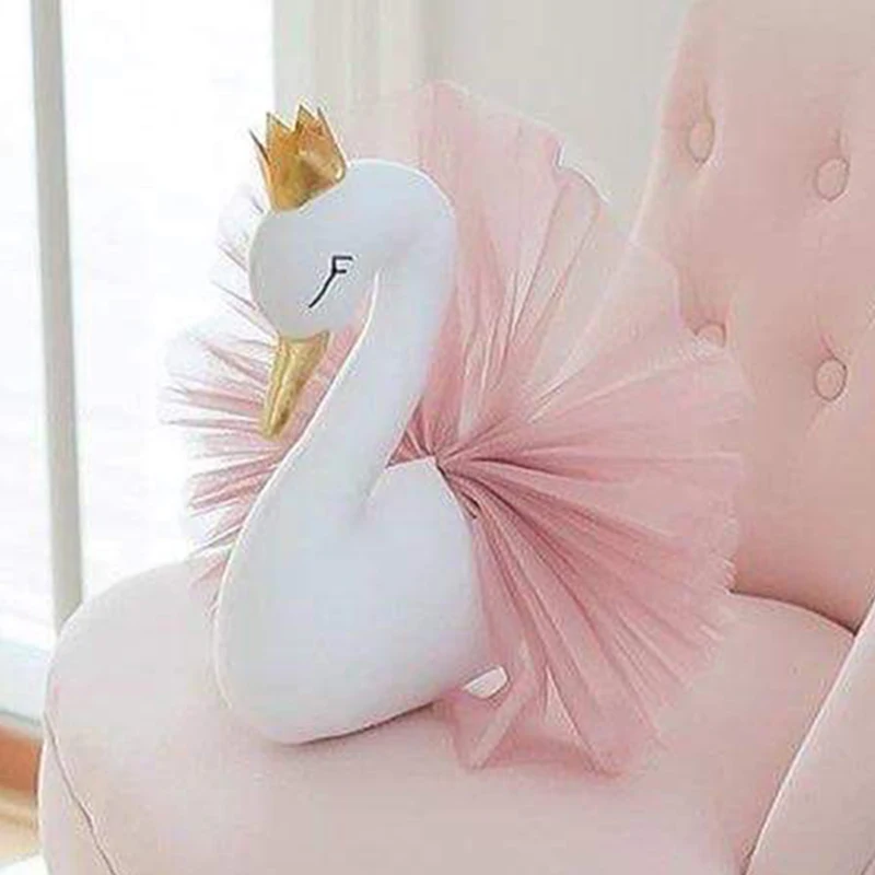 Лебедь Настенный декор Фламинго балетная кукла Золотая Корона мягкие игрушки