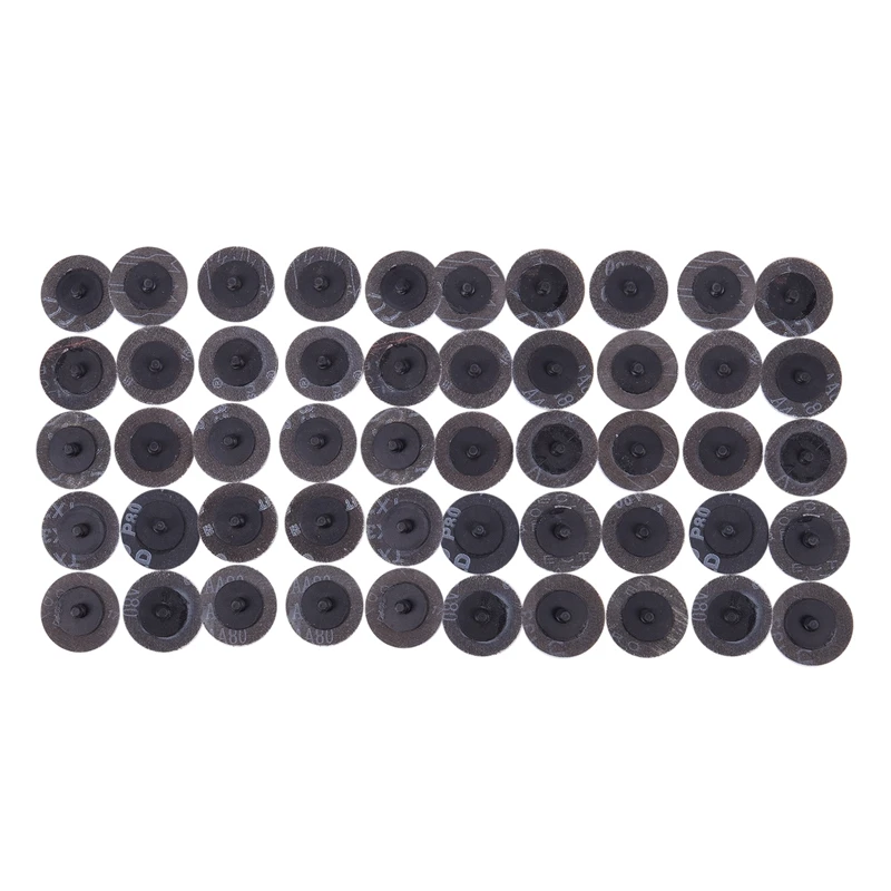 

50 PCS 2 inch /50 mm 80 Grit Roll Lock Sanding Disc Abrasive Pads