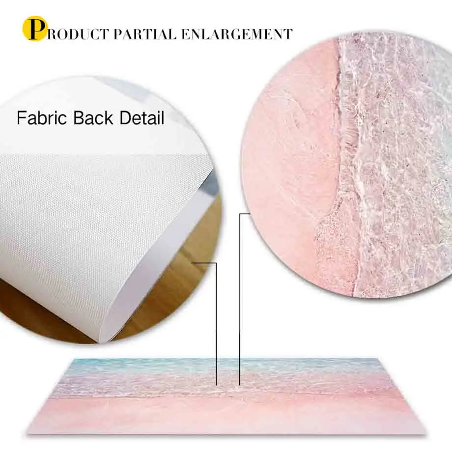 Песчаный пляж женщины ладони Surf напитки художественная стена с цитатой холст