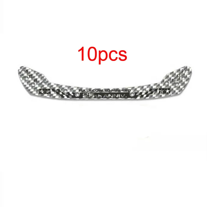 10 шт. 95072/95124 1,5 мм HG Углеродные передние, полностью Cowled, запасные части для гоночной машины Tamiya Mini 4WD 20th/25th anniversary