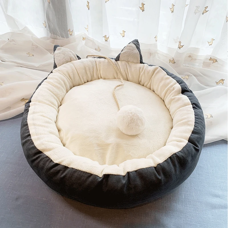 Лежанка для кошек и котят зимняя теплая водонепроницаемая | Дом сад