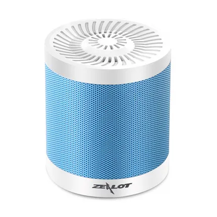 Zealot S5 мини беспроводной Bluetooth динамик Портативный Hi-Fi объемный стерео сабвуфер громкий динамик s поддержка AUX TF FM радио - Цвет: Blueand white